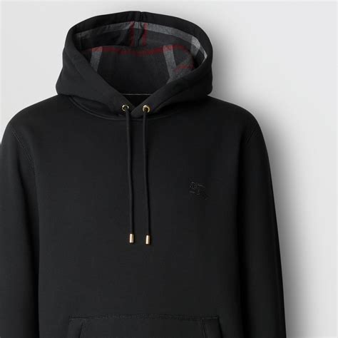 burberry hoodie men black|burberry hoodie black and white.